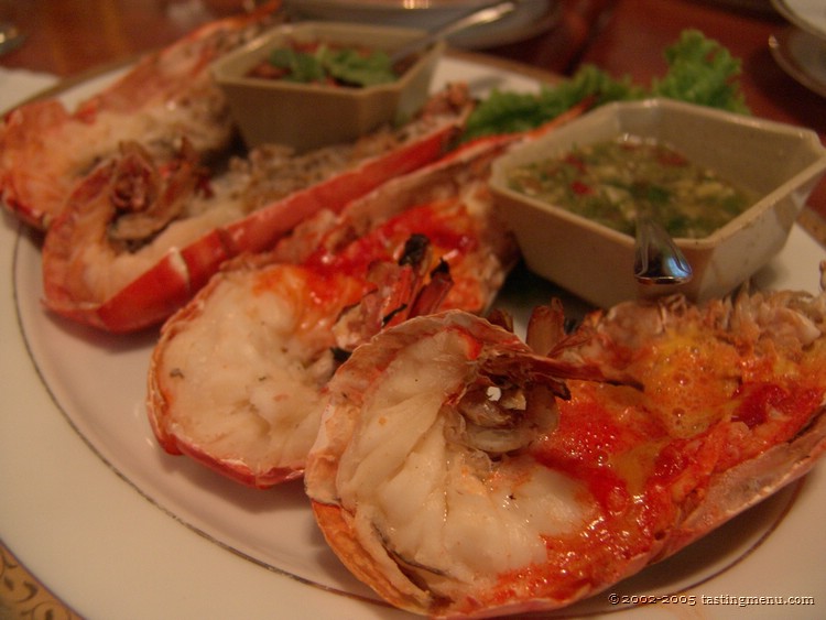 12 charbroiled large freshwater prawns with chili sauce.jpg