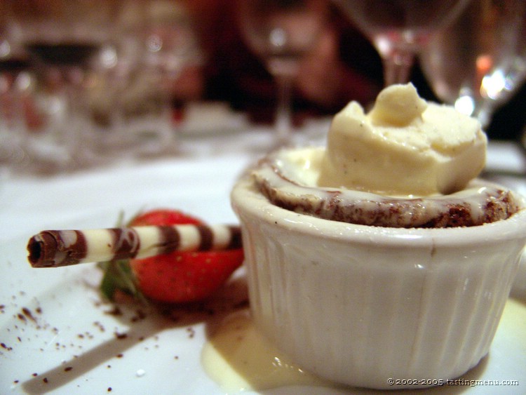 26 chocolate souffle with vanilla ice cream and strawberry.jpg